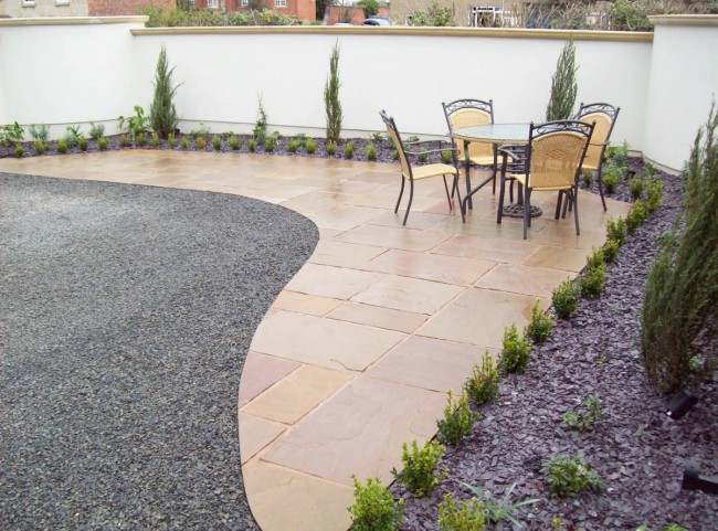Natural Stone Paving Seating Area