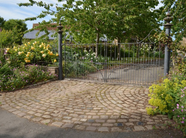 Cobble Drive and Wrought Iron Gates